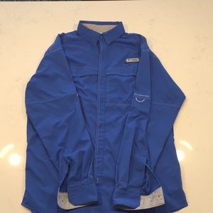 Long sleeve Columbia PFG button down shirt